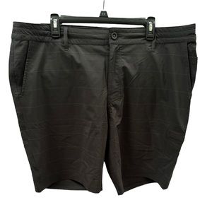 O’Neill Men’s Black with Grey Stripe Hybrid Shorts Size 40‎